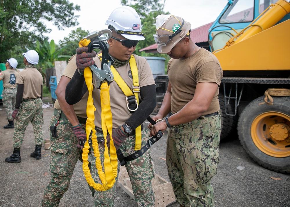 Pacific Partnership 2023: Seabees Begin Water Tower Construction Project