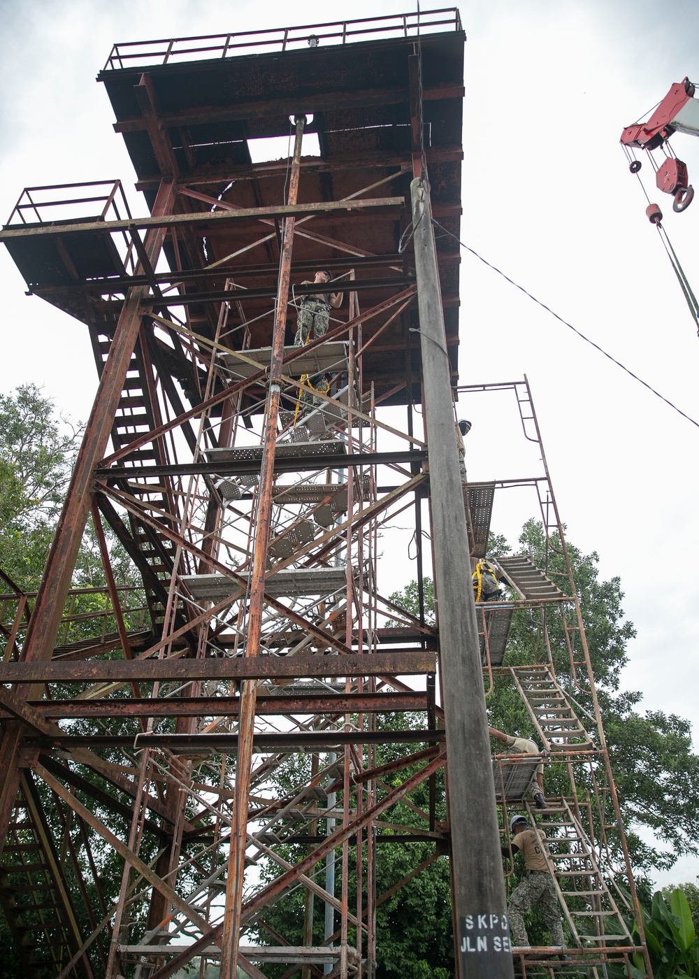 Pacific Partnership 2023: Seabees Begin Water Tower Construction Project