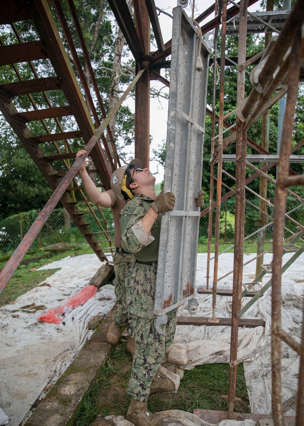 Pacific Partnership 2023: Seabees Begin Water Tower Construction Project