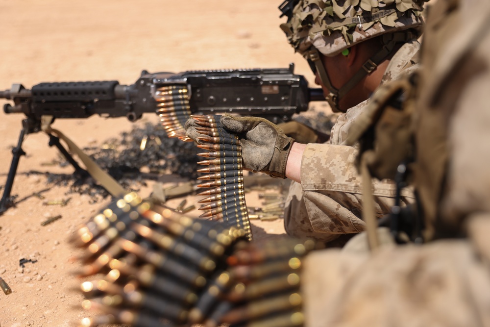 Bright Star 23: 4th Amphibious Assault Battalion Machine Gun Range