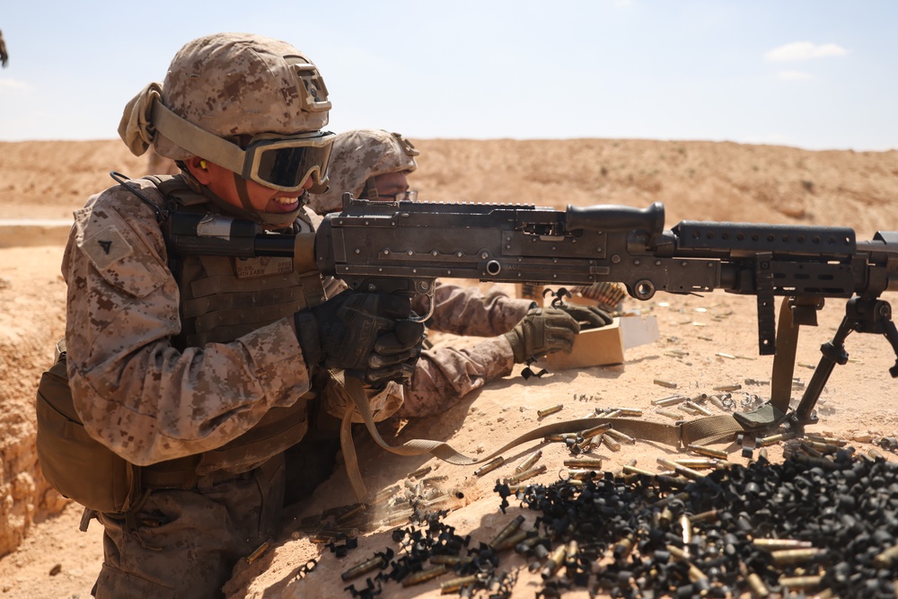 Bright Star 23: 4th Amphibious Assault Battalion Machine Gun Range