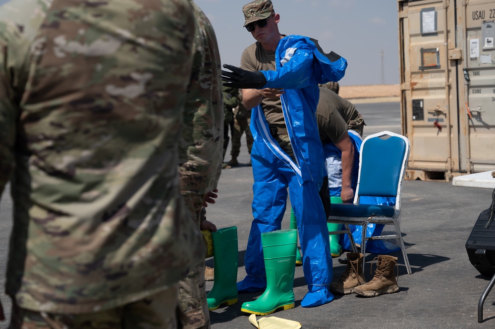 USARCENT and Partner Nations Hold CBRNE Static Display at Bright Star 2023