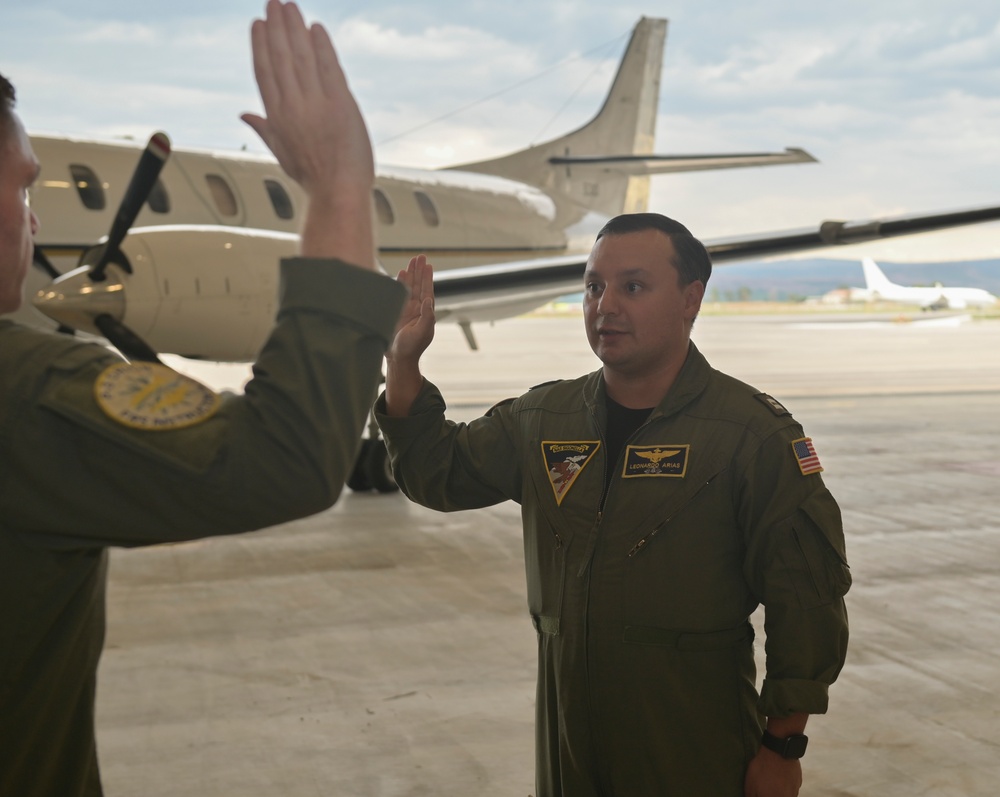 Lieutenant Commander Leonardo Arias Promotion