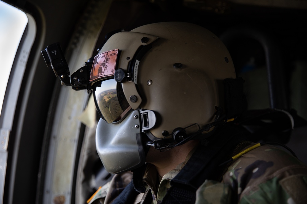 Pilots take flight for MEDEVAC training during Saber Junction 23