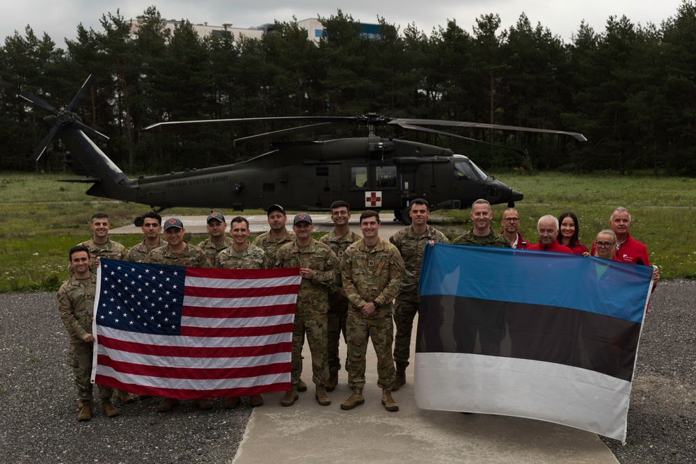 Task Force Ivy, Estonian hospital's medevac training exercise boosts medical readiness in Baltics