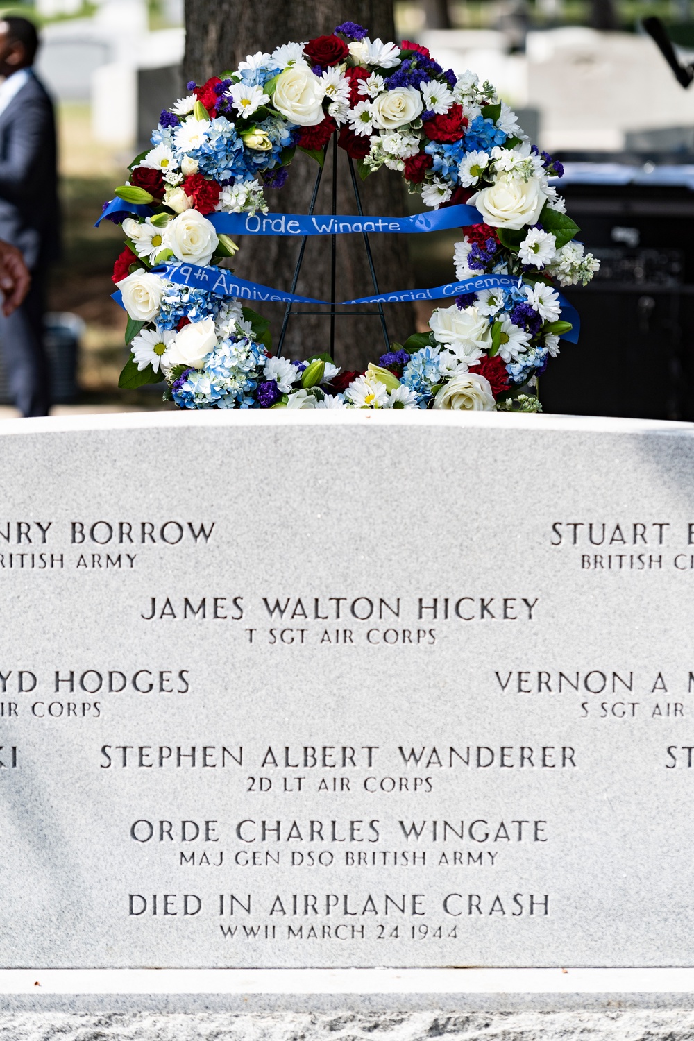 79th Anniversary Memorial Ceremony for Maj. Gen. Orde Wingate in Section 12