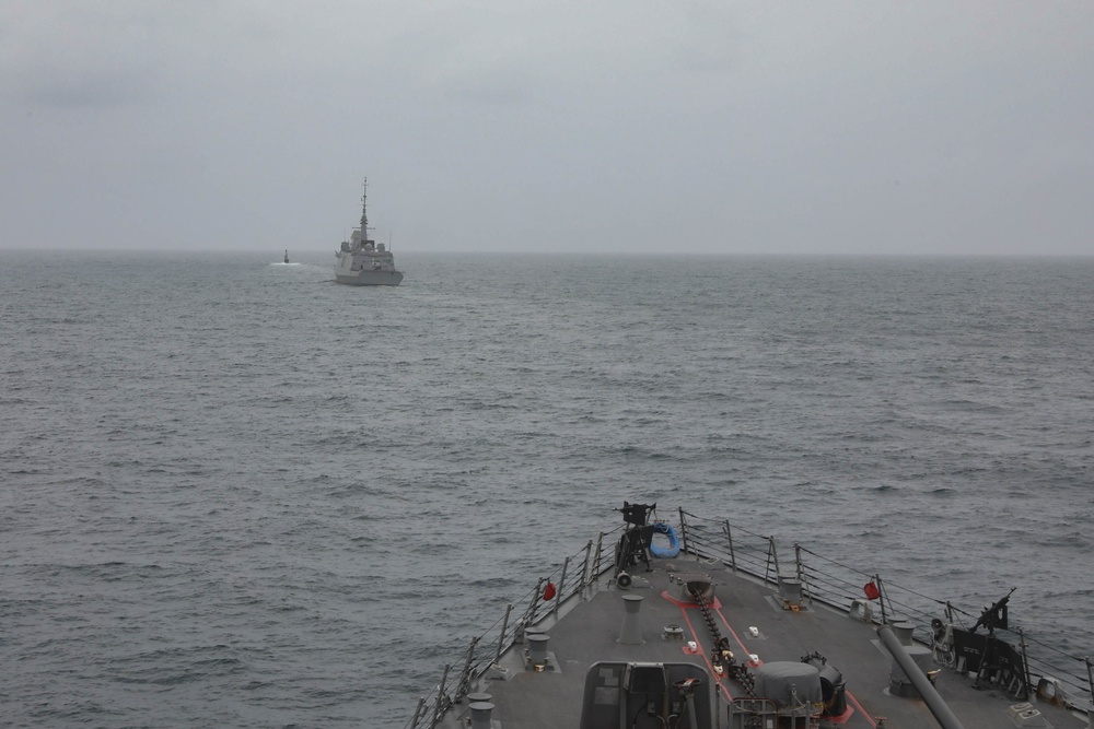 USS Thomas Hudner, French Navy Sail in the Arabian Gulf