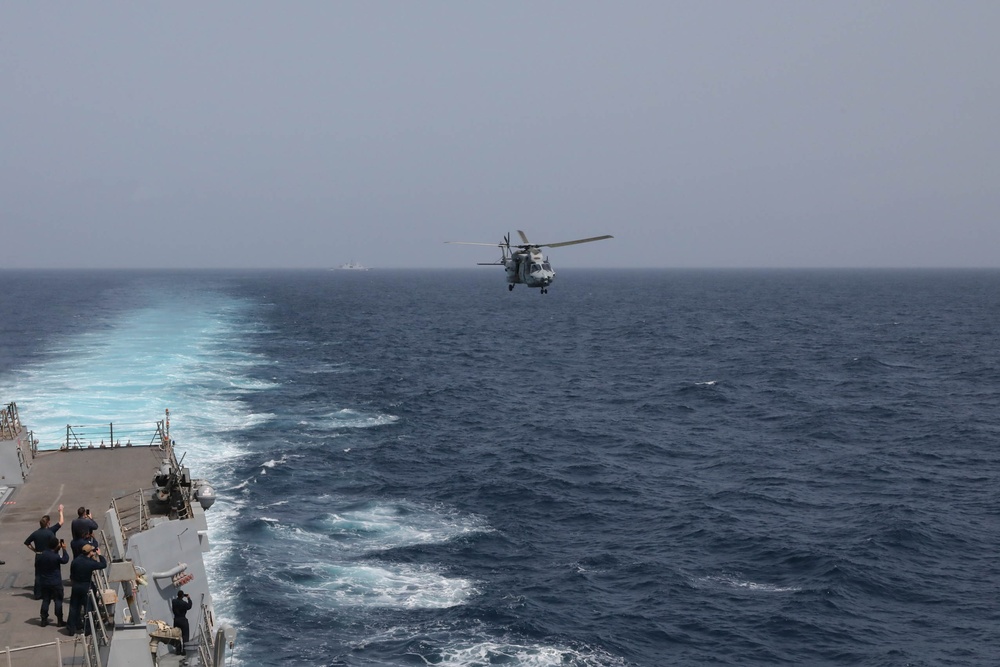 USS Thomas Hudner, French Navy Sail in the Arabian Gulf