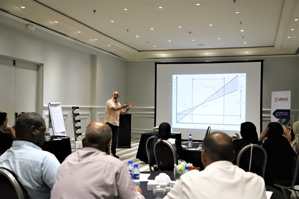 To promote entrepreneurship and innovation in southern Libya, USAID trained local business incubators on the latest marketing, financial management, business modeling, and  social equity skills.