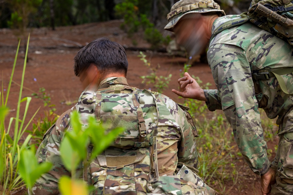 Marine Raiders train on tracking and evading