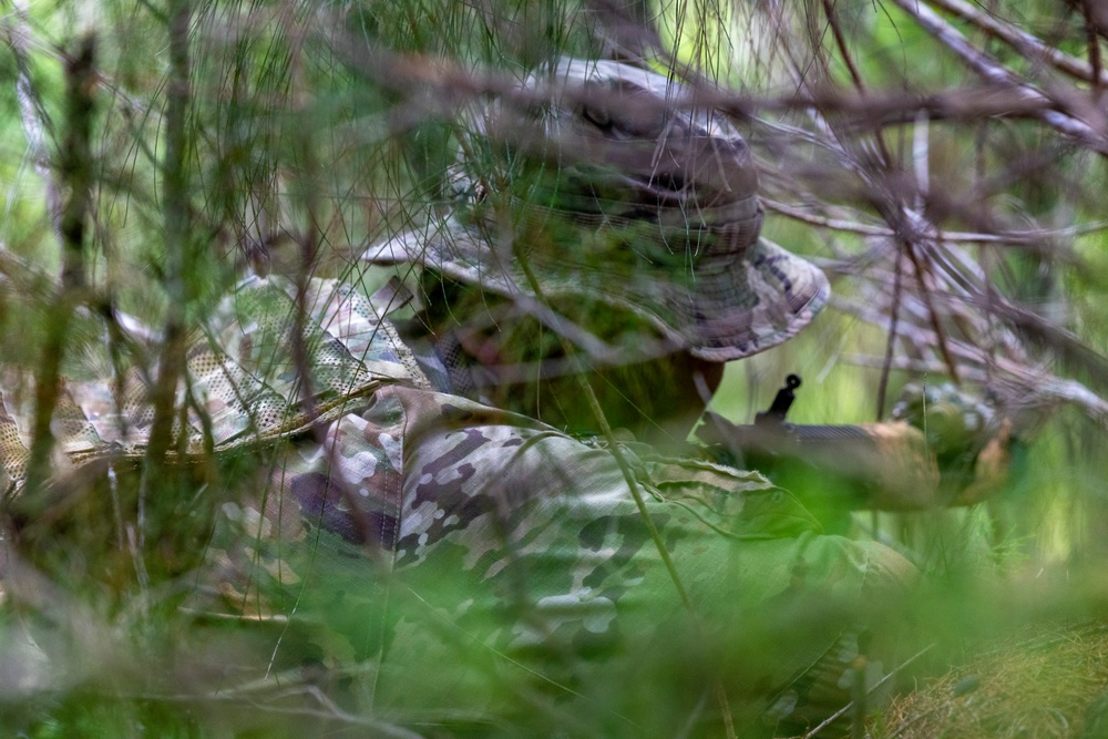 Marine Raiders train on tracking and evading