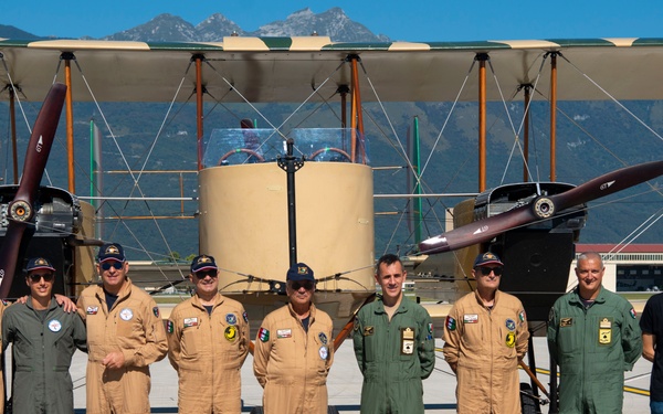 Italian Air Force 100th anniversary historical flyover