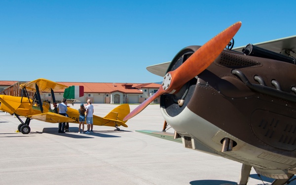 Italian Air Force 100th anniversary historical flyover