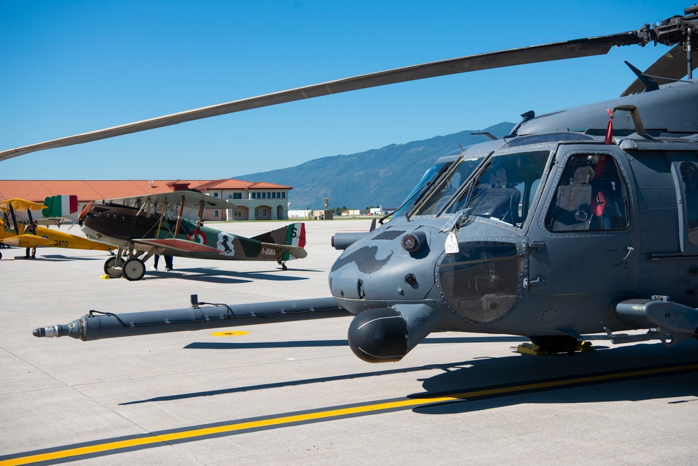 Italian Air Force 100th anniversary historical flyover