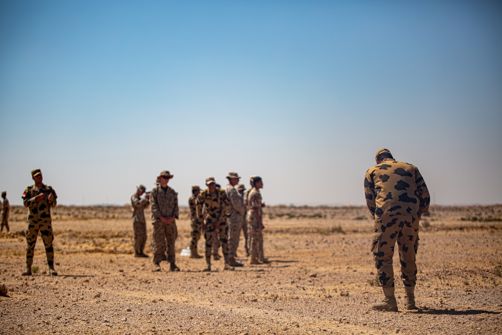 Bright Star 23: Egyptian Special Forces Conduct Search Techniques with Reserve Marines