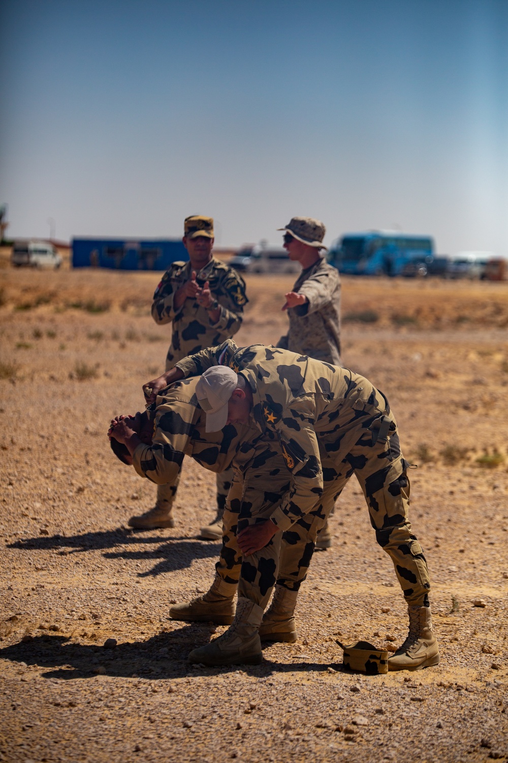 Bright Star 23: Egyptian Special Forces Conduct Search Techniques with Reserve Marines