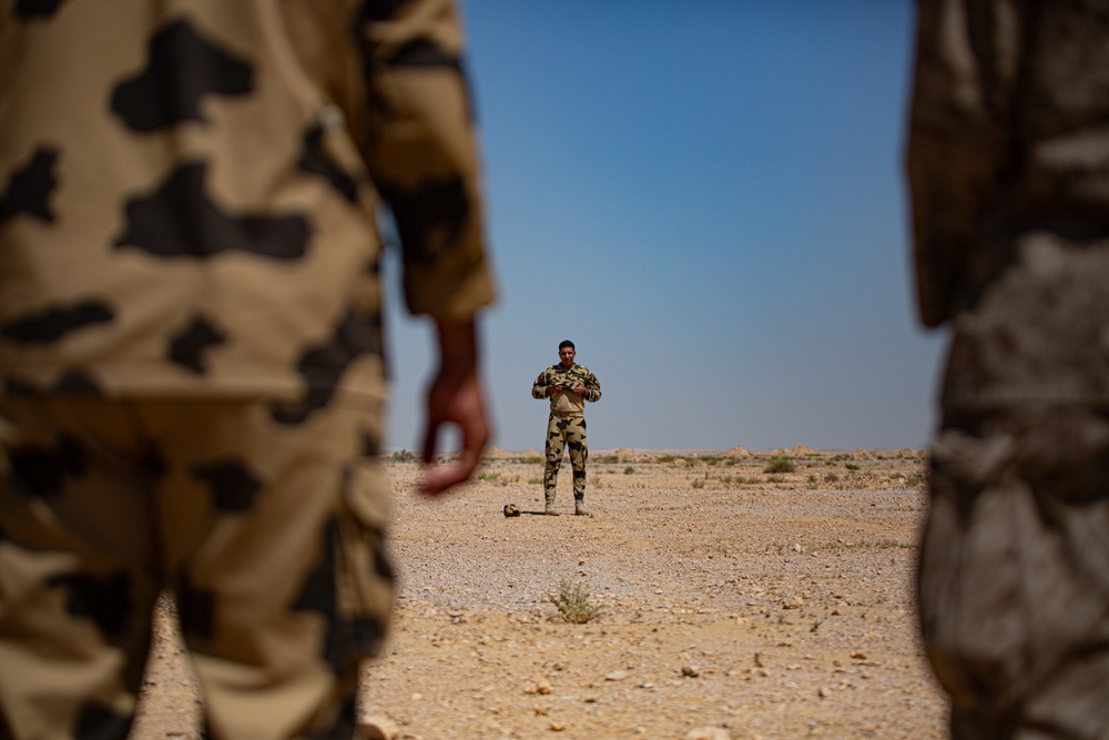 Bright Star 23: Egyptian Special Forces Conduct Search Techniques with Reserve Marines