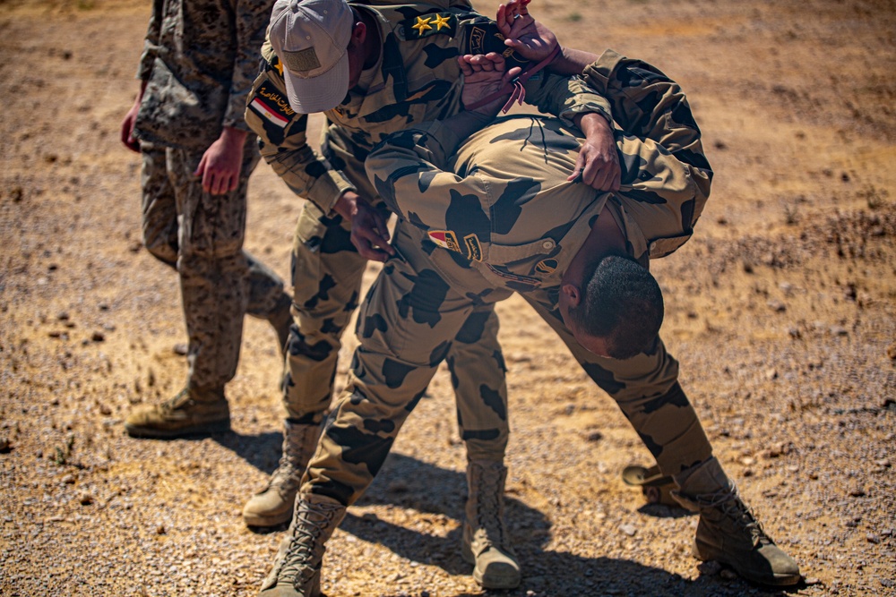 Bright Star 23: Egyptian Special Forces Conduct Search Techniques with Reserve Marines