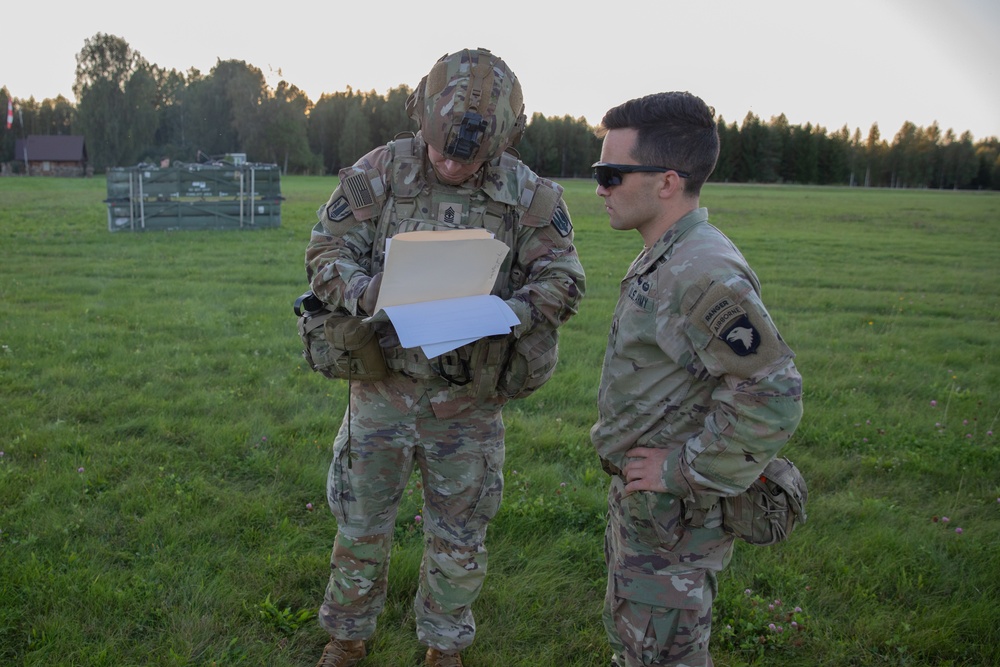 Task Force Ivy conducts sling-load training exercise in Estonia