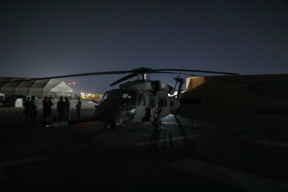 Night close air support training mission