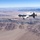 MQ-9 Hellfire launches in the desert