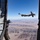 MQ-9 Hellfire launches in the desert