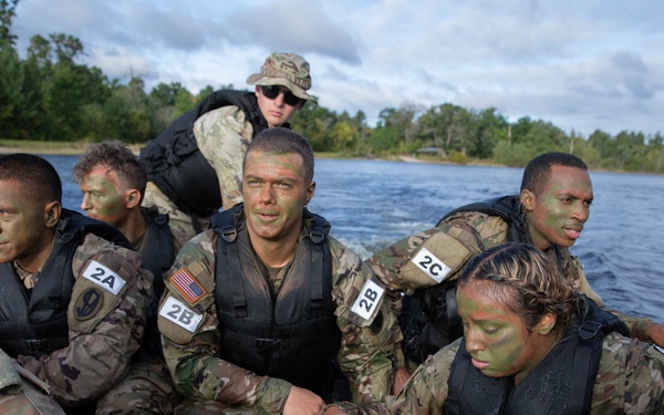 Army Reserve Best Squad competitors of second squad ride to shore