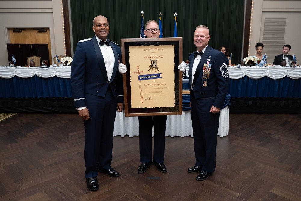 Brig. Gen. Roy Collins Order of the Sword induction