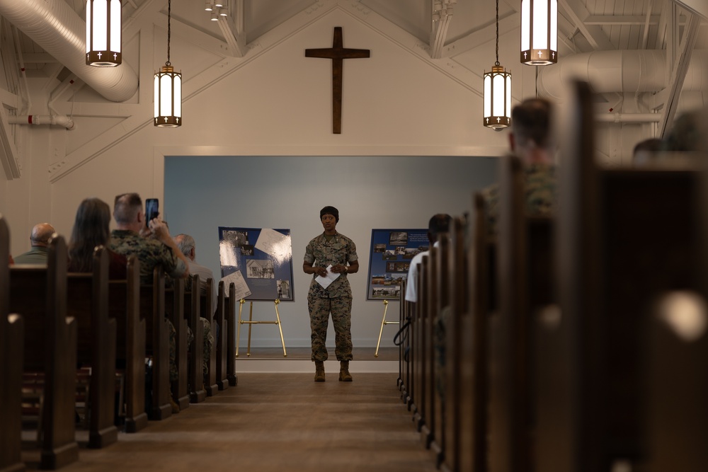 Camp Johnson Chapel Ribbon Cutting Ceremony