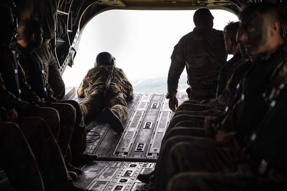 Army Reserve Best Squad competition jump safety looks for the drop zone