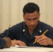 Sailors Take 1st Class Exam