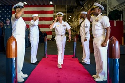 USS Boxer Changes Command at Sea