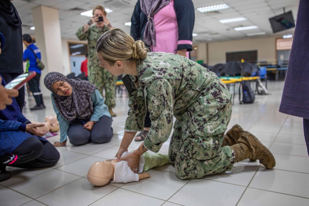 Pacific Partnership 2023: CPR and First Aid Training at International Islamic University Malaysia