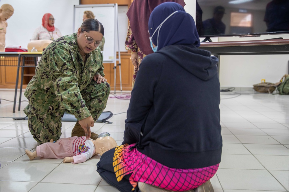 Pacific Partnership 2023: CPR and First Aid Training at International Islamic University Malaysia