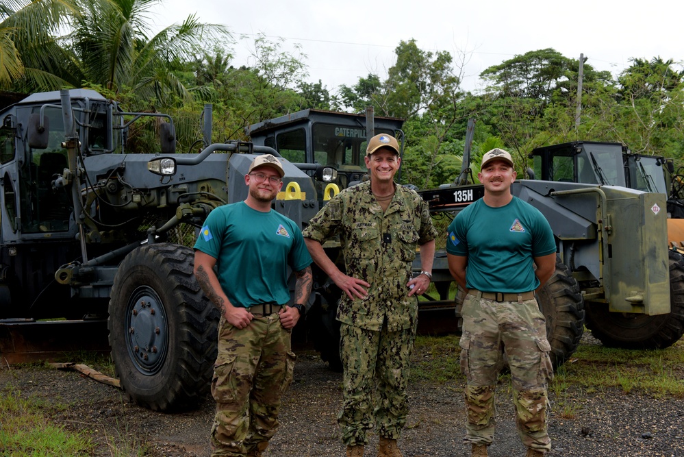 Rear Adm. Gregory Huffman Visits the Civic Action Team in Palau