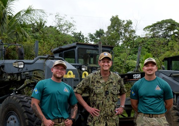Rear Adm. Gregory Huffman Visits the Civic Action Team in Palau