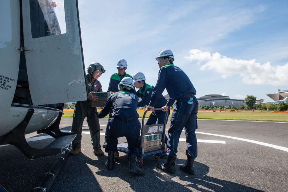 In case of emergency: 459th AS supplies aid in joint, combined annual exercise