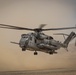 U.S. Navy MQ-8C Fire Scout first time ground refueling by U.S. Marine Corps CH-53E Super Stallion