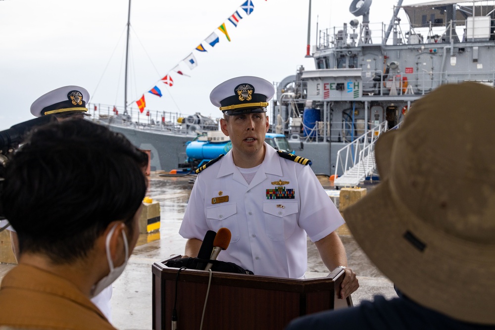 USS Pioneer (MCM 9) Visits Ishigaki, Sept. 7, 2023