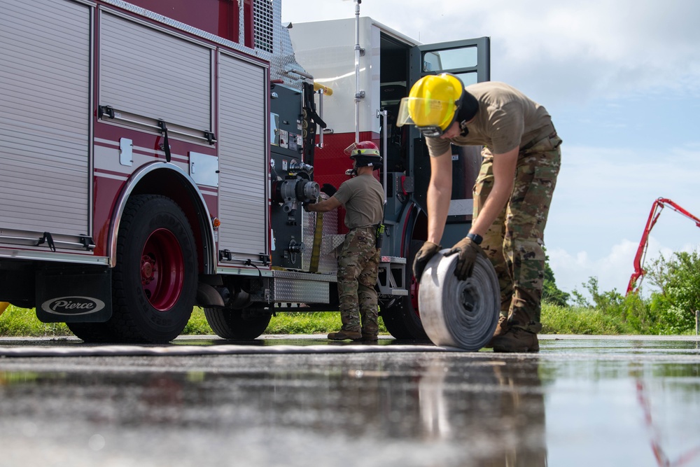 Firemen training heats up at Kadena