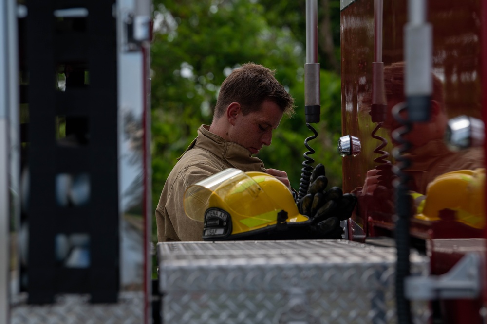 Firemen training heats up at Kadena