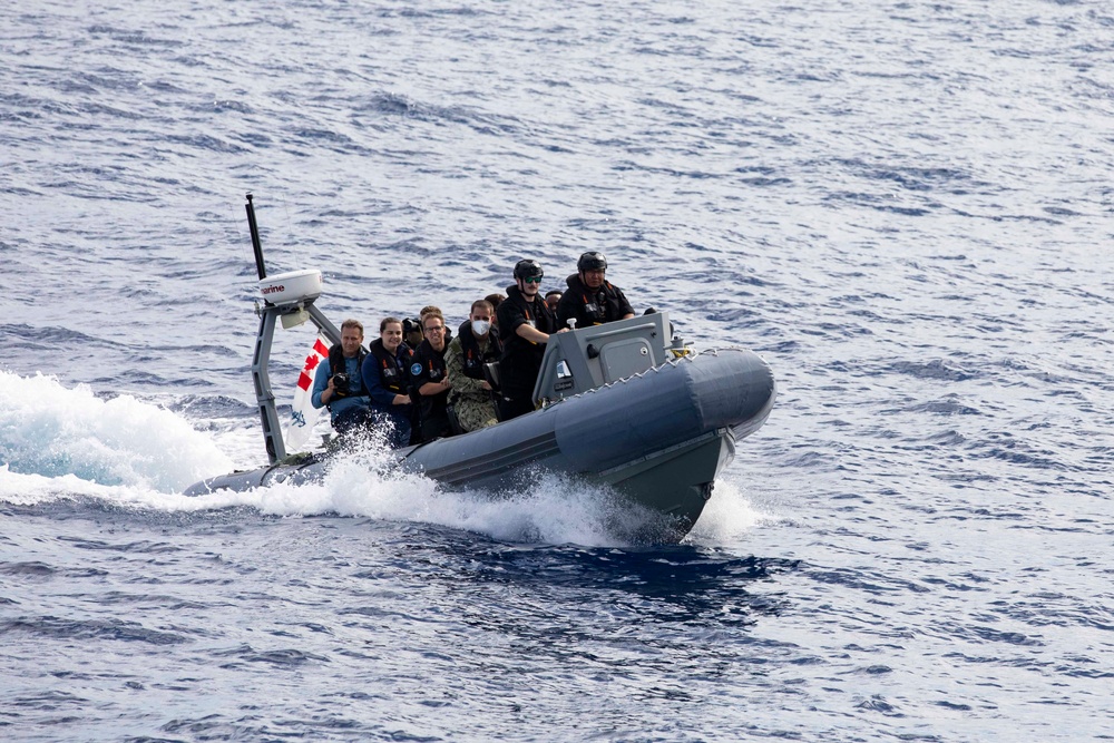 USS Ralph Johnson hosts Sailors from His Majesty's Canadian Ship (HMCS) Ottawa (FFH 341).