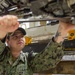 USS Ronald Reagan (CVN 76) Sailors perform daily maintenance