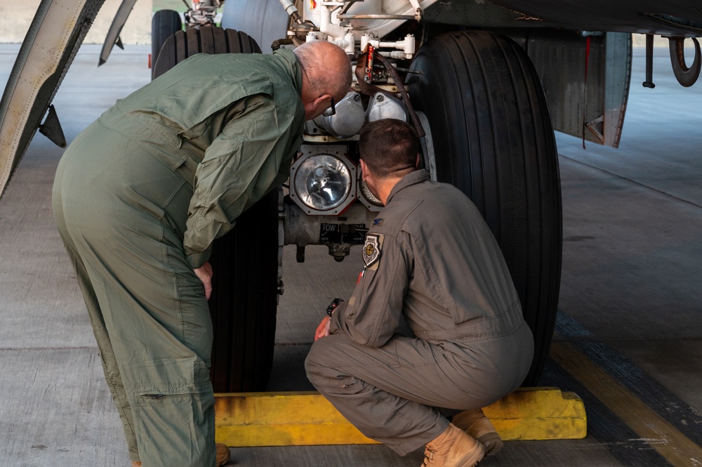 City of Minot Mayor visits Minot AFB for an orientation flight