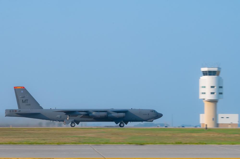 City of Minot Mayor visits Minot AFB for an orientation flight