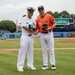 USS George H.W. Bush (CVN 77) Attends Norfolk Tides Baseball Game