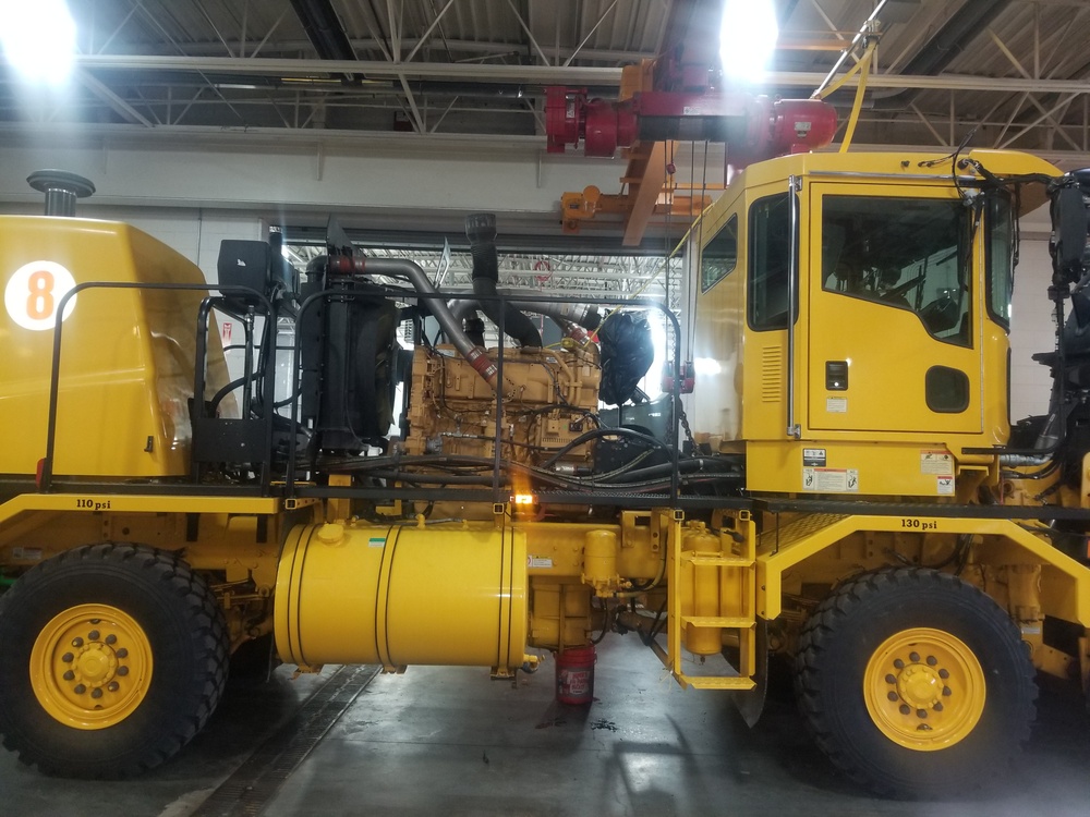 Vehicle Maintenance getting ready for the snow in the middle of summer