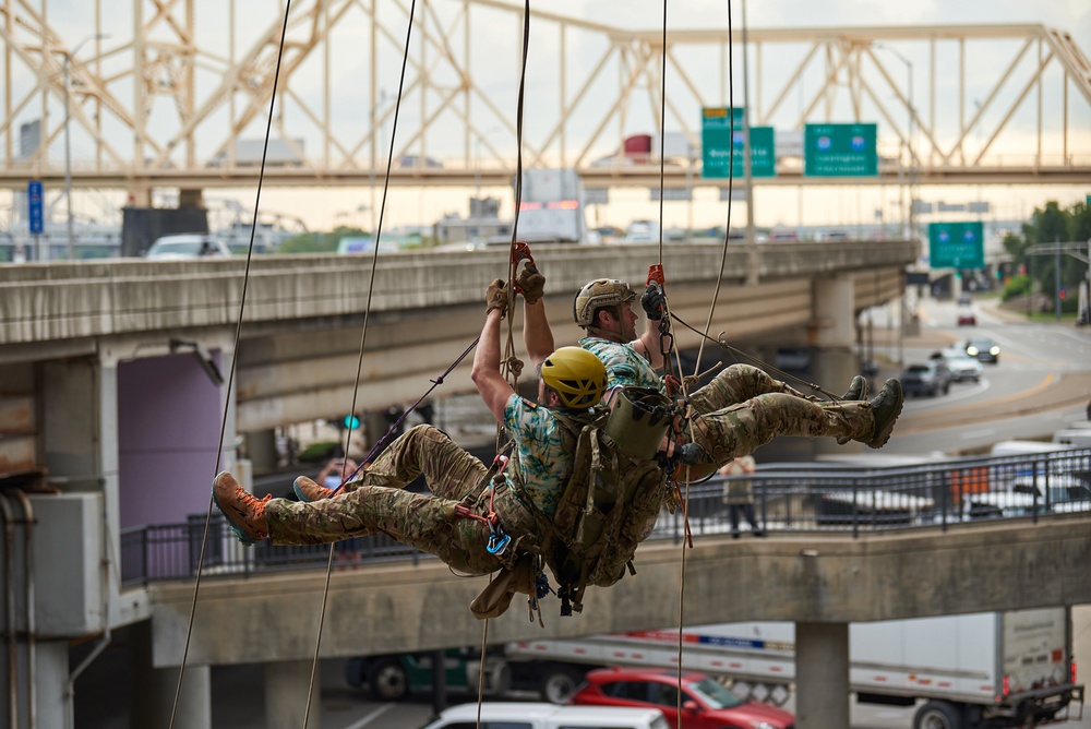 Pararescuemen compete at 2023 PJ Rodeo