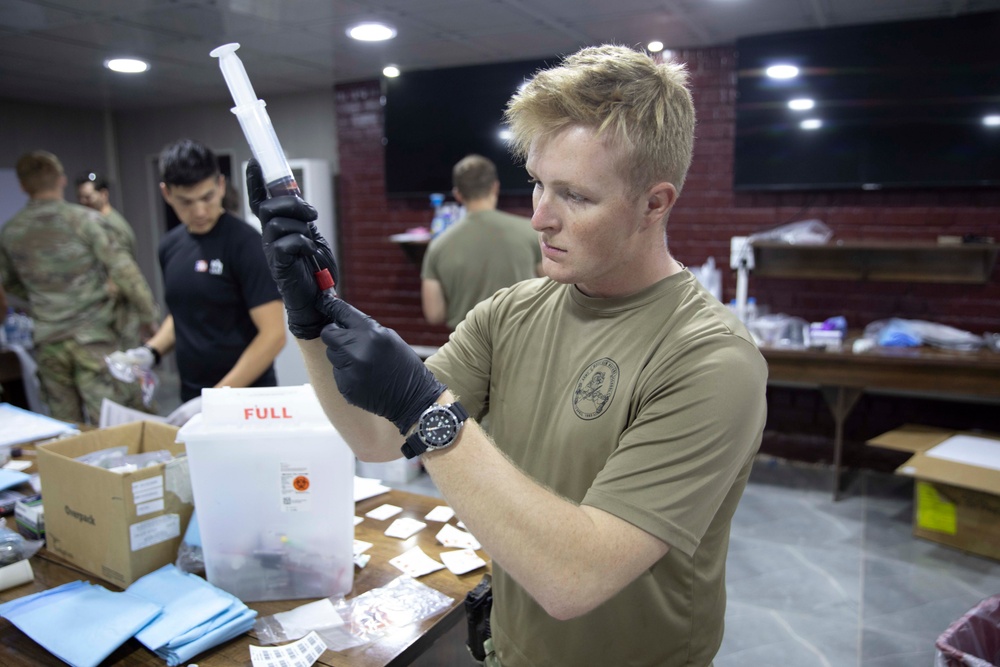 Medic supports blood lifeline