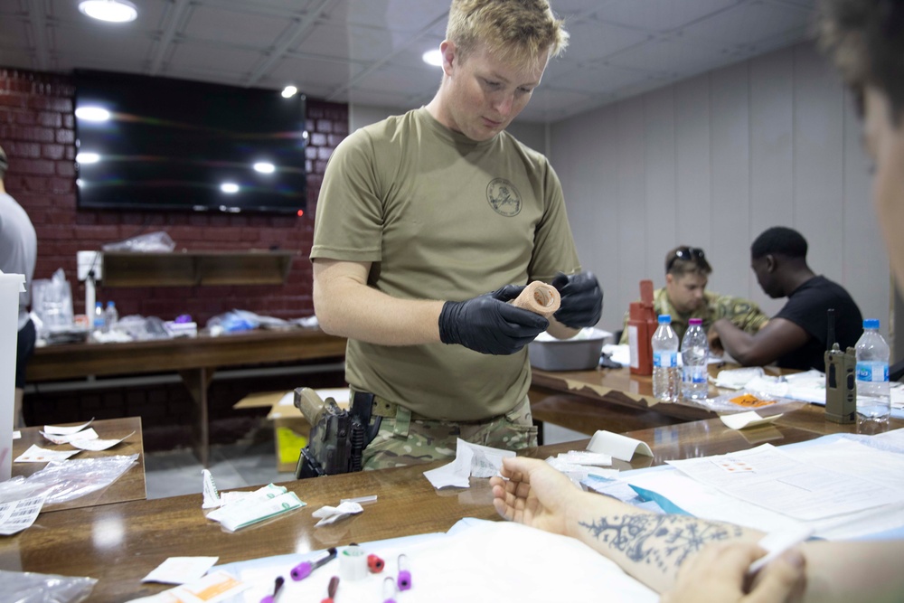 Medic supports blood lifeline